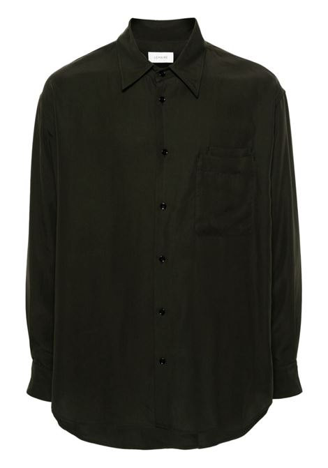Brown double-pocket shirt - unisex LEMAIRE | Shirts | SH1089LF1126BR507