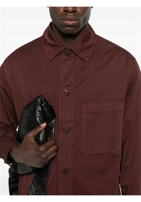 Camicia a maniche lunghe in marrone - uomo LEMAIRE | SH1090LF1206BR399