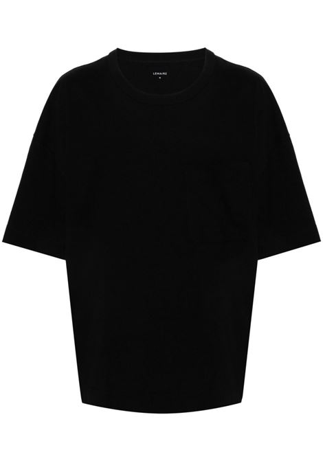 T-shirt con taschino in nero  - uomo LEMAIRE | TO1165LJ1010BK999