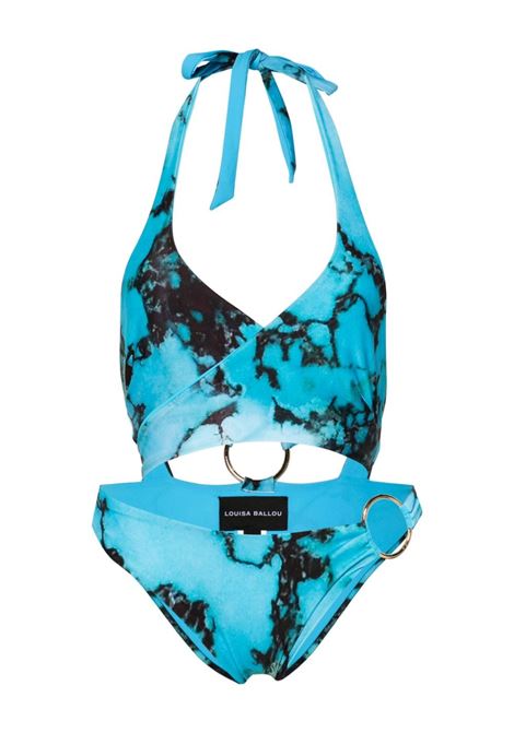 Turquiose Starburst cut-out swimsuit Louisa Ballou - women LOUISA BALLOU | 1171135041