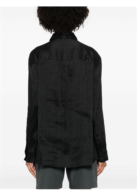 Camicia oversize canisa in nero - donna LOULOU STUDIO | CANISABLK