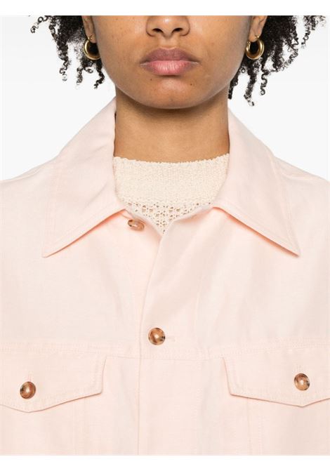 Light pink button-up jacket - women LOULOU STUDIO | KERRIACRMRS