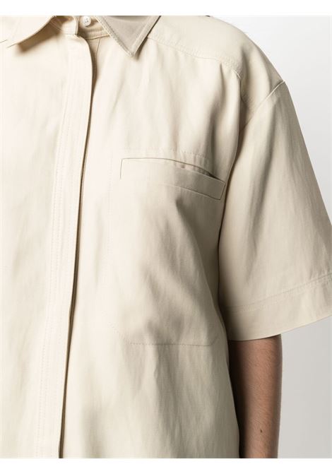 Camicia Moheli a maniche corte in beige - donna LOULOU STUDIO | MOHELISND
