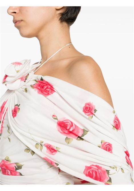 Mini abito con stampa floreale in bianco - donna MAGDA BUTRYM | 176424CRM