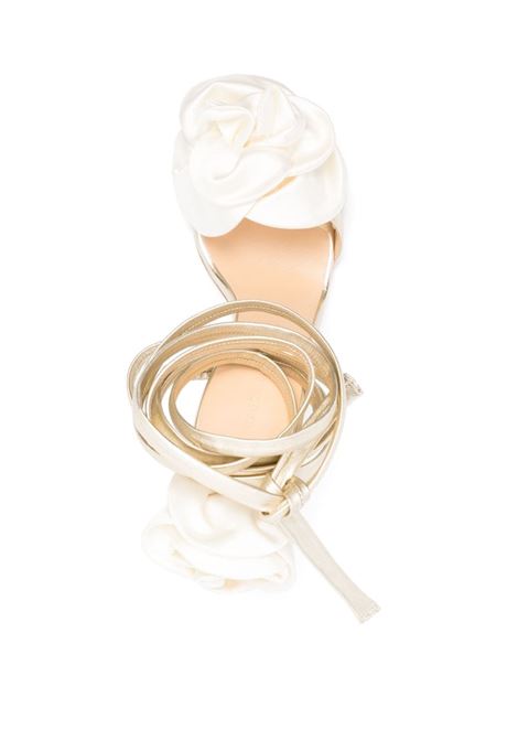 Sandali con applicazioni a fiore 105mm in oro - donna MAGDA BUTRYM | 510524GLD
