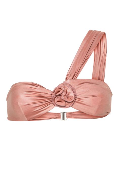 Top bikini monospalla con applicazione in rosa - donna MAGDA BUTRYM | 628524PNK