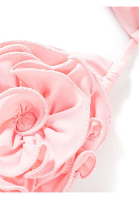 Top bikini con applicazione a fiori in rosa - donna MAGDA BUTRYM | 810424PNK