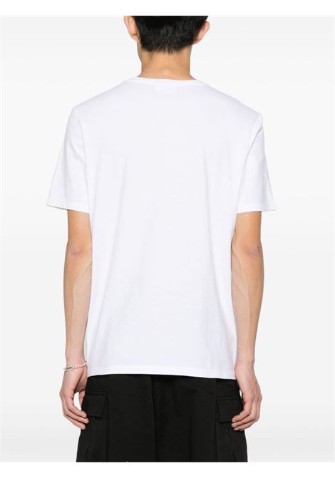 T-shirt con stampa Fox in bianco - uomo MAISON KITSUNÉ | LM00104KJ0008P100