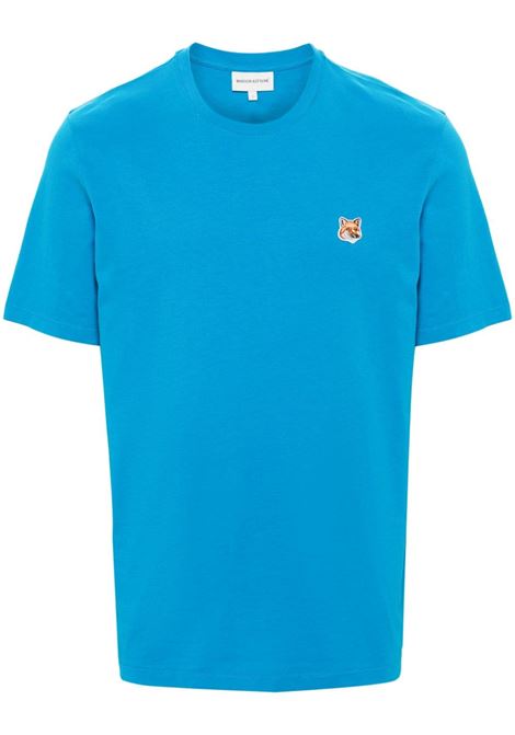 T-shirt Fox Head in blu - uomo MAISON KITSUNÉ | LM00104KJ0008P451