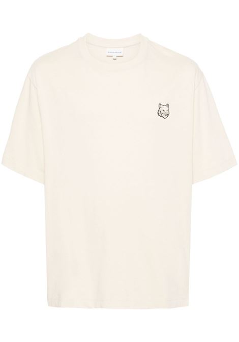 T-shirt Bold Fox in beige - uomo MAISON KITSUNÉ | LM00107KJ0119P205
