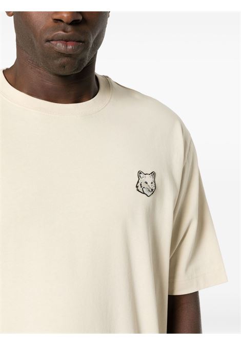 T-shirt Bold Fox in beige - uomo MAISON KITSUNÉ | LM00107KJ0119P205