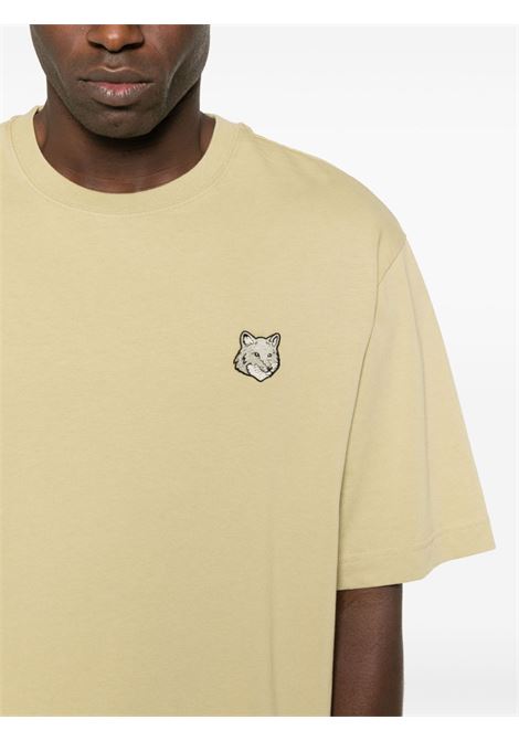 T-shirt Bold Fox in verde - uomo MAISON KITSUNÉ | LM00107KJ0119P357