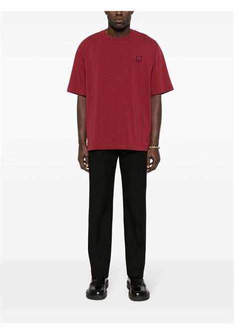 T-shirt Bold Fox Head in rosso - uomo MAISON KITSUNÉ | LM00107KJ0119P656