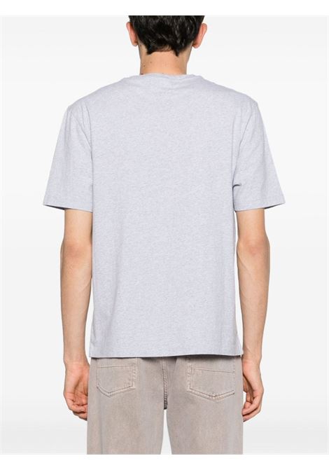 T-shirt con applicazione Chillax Fox in grigio chiaro - uomo MAISON KITSUNÉ | LM00110KJ0008H120
