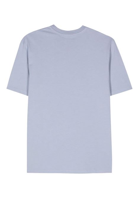 T-shirt chillax fox con applicazioni Maison kitsuné in blu - uomo MAISON KITSUNÉ | ML00110KJ0008P419