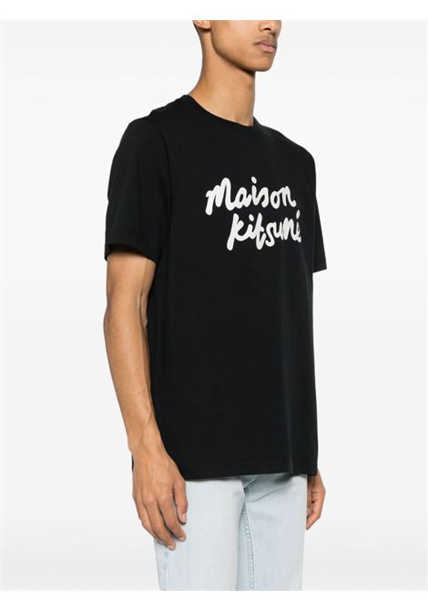 T-shirt Handwriting Comfort in nero - uomo MAISON KITSUNÉ | MM00101KJ0118O197