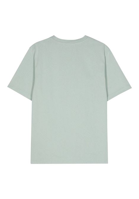 T-shirt con stampa Fox in blu di MAISON KITSUNÉ - uomo MAISON KITSUNÉ | MM00120KJ0118P417