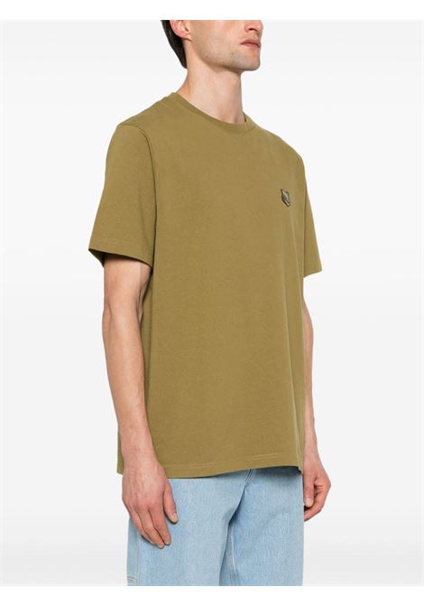 T-shirt Bold Fox Head in verde - uomo MAISON KITSUNÉ | MM00127KJ0118P358