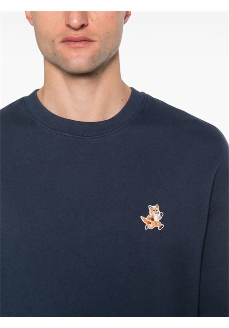Blue Fox-motif sweatshirt - men MAISON KITSUNÉ | MM00313KM0307P476