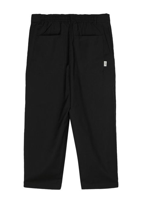 Black cropped trousers Maison Kitsune - men  MAISON KITSUNÉ | MM01118WT0030P199