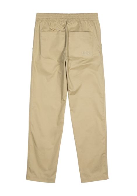 Pantaloni affusolati con logo in beige Maison Kitsune - uomo MAISON KITSUNÉ | MM01119WW0102P357