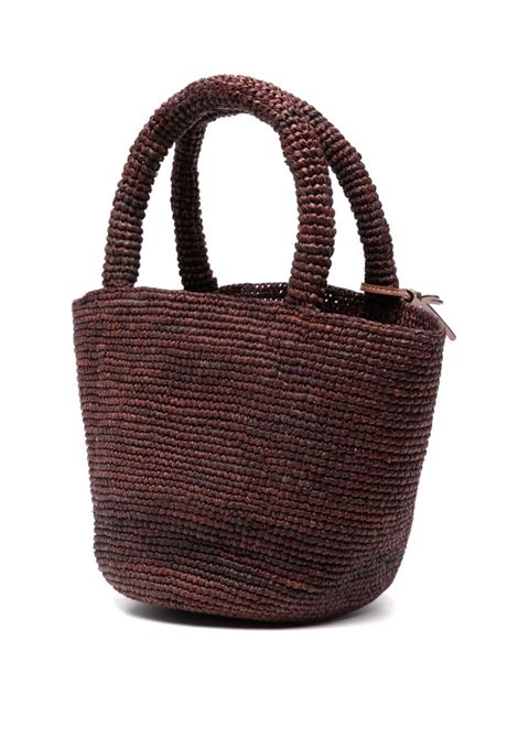 Brown summer woven-raffia hand bag Manebi - women MANEBI | V74ANCHCLT