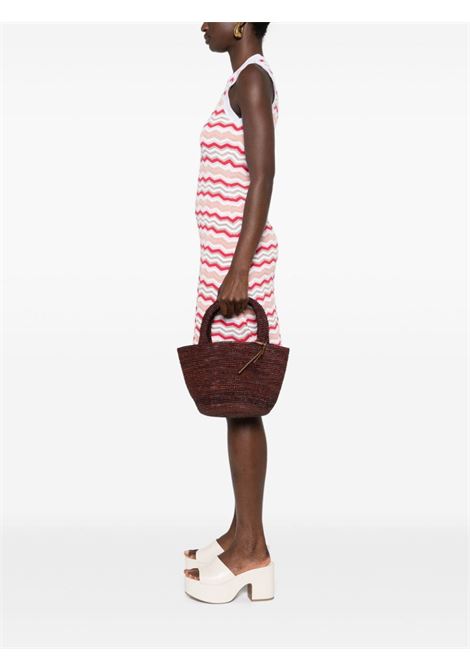 Brown summer woven-raffia hand bag Manebi - women MANEBI | V74ANCHCLT