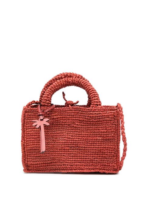 Rust red mini Sunset tote bag Manebi - women MANEBI | V79CORST