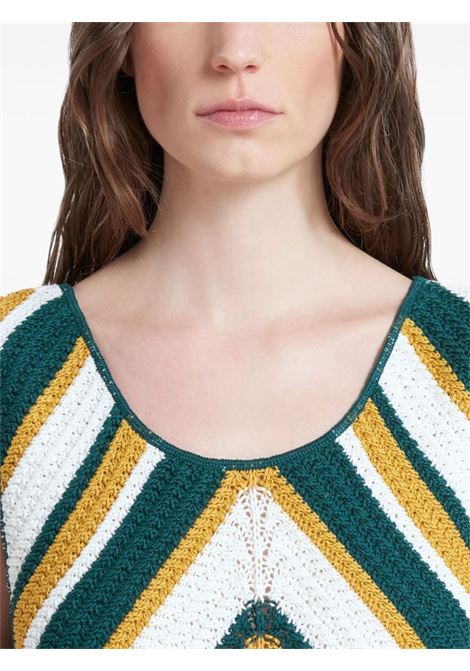 Multicolour striped knitted mini dress Marni - women MARNI | ABMD0228Q0UFCB27RGV85
