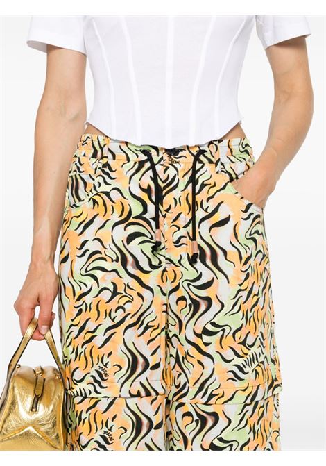 Multicolour animal-print straight-leg trousers Marni - women MARNI | PAMA0494S1UTC399STR05