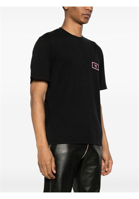 Black logo-print T-shirt - men MARTINE ROSE | CMRSS24603BLK