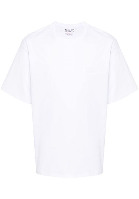 T-shirt con logo in bianco - uomo