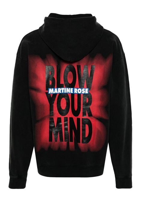 Black Blow Your Mind logo-print sweatshirt - men MARTINE ROSE | MRSS24602BLKPBM