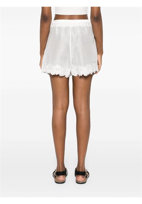 White corded lace-trim shorts Maurizio - women MAURIZIO | W01091077MZS4MAT24
