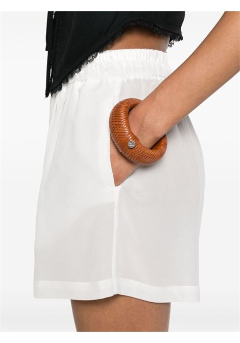 White semi-sheer shorts - women MAURIZIO | W01150377MZS4MAT24
