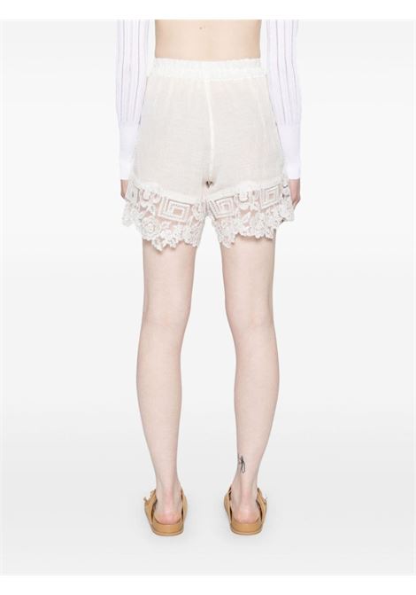 White corded-lace shorts MAURIZIO MYKONOS - women MAURIZIO | W01280577MZS4MAT24