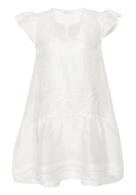 White corded-lace midi dress Maurizio Mykonos - women MAURIZIO | Dresses | W06301077MZS4MAT24