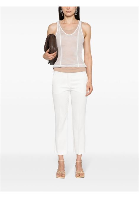 White mid-rise cropped trousers Maxmar Sportmax - women MAXMARA SPORTMAX | 2412131052600001