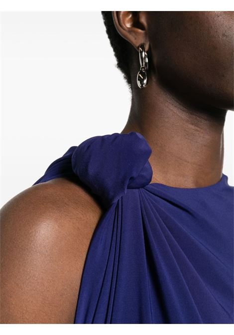 Blue nuble knot-detail midi dress - women MAXMARA SPORTMAX | 2412621032600003