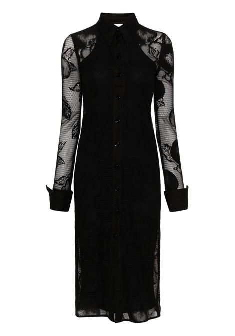 Black Canosa floral-lace midi dress - women
