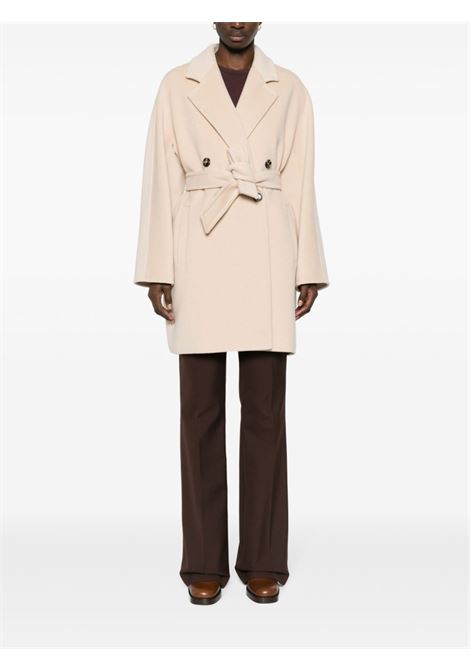 Cappotto doppiopetto in beige - donna MAXMARA | 2411011061600012