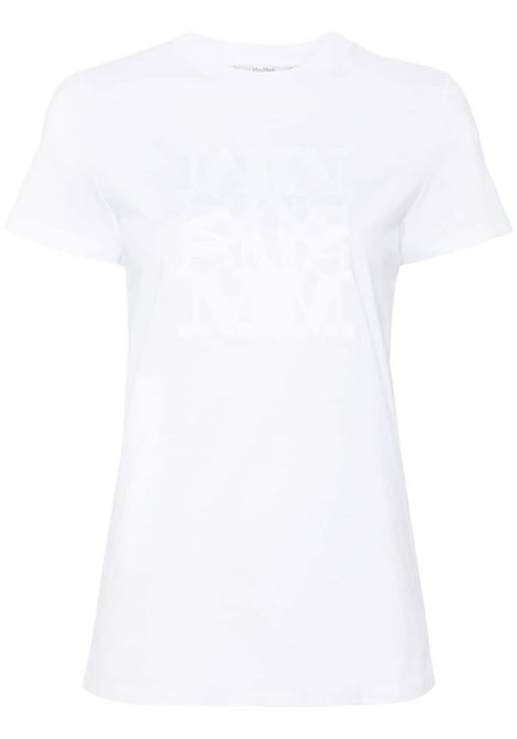 White taverna logo-detail t-shirt - women