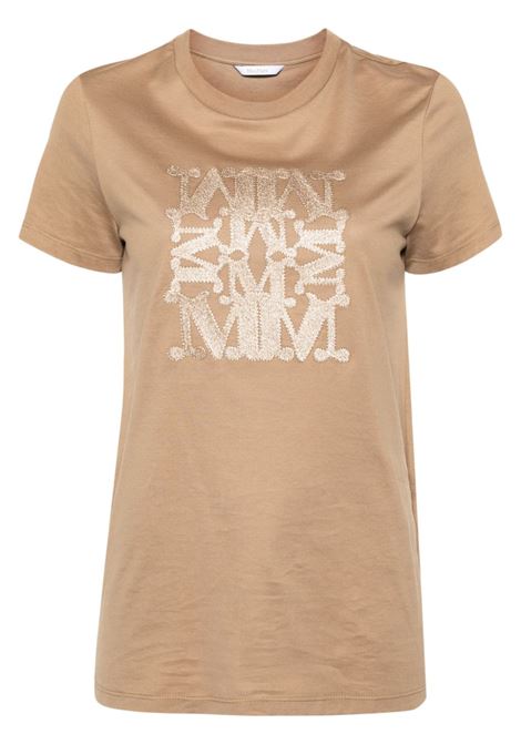T-shirt con stampa taverna in beige - donna MAXMARA | 2411941052600002