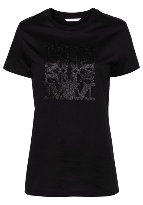 T-shirt con stampa taverna in nero - donna