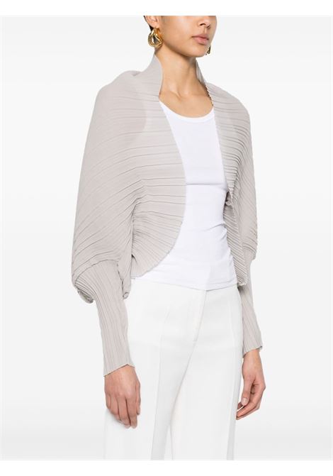Grey floc pleated-design shawl - women MAXMARA | 2414731012600007