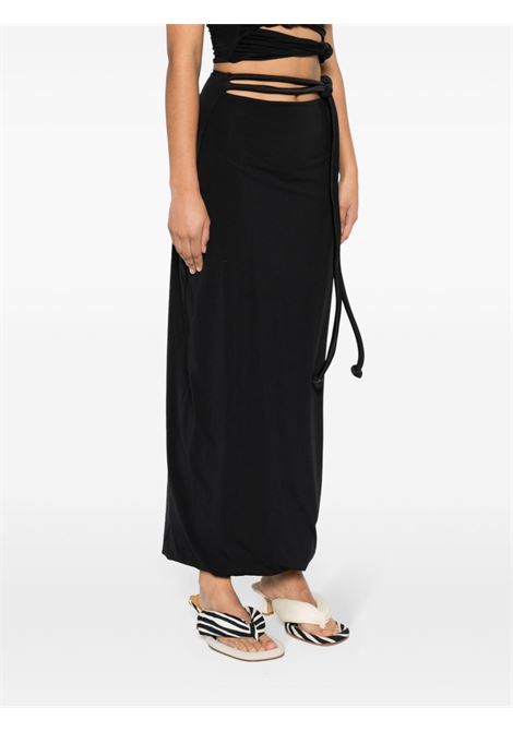 Black Sinara long skirt - women MAYGEL CORONEL | SKT009BLK