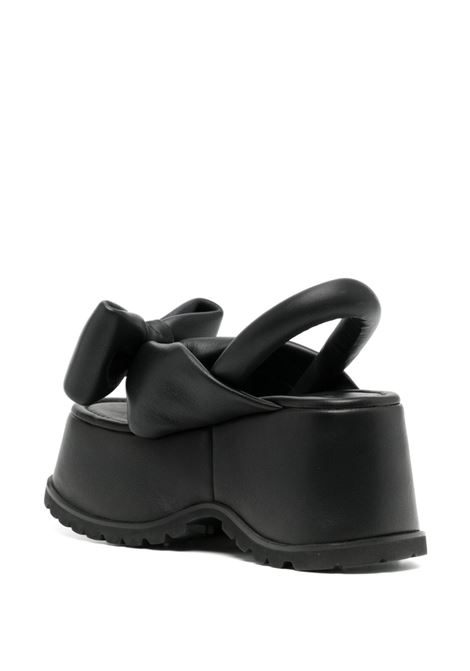 Black bow platform sandals - women MELITTA BAUMEISTER | MB61BLK