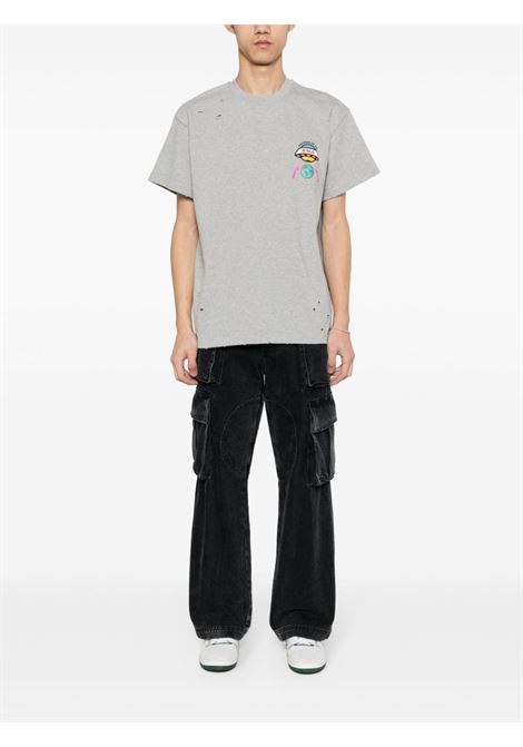 T-shirt con effetto vissuto in grigio - uomo MEMBERS OF THE RAGE | MTSS24TT088011420142