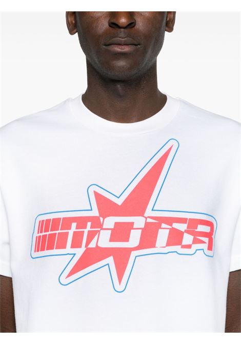 T-shirt con logo in bianco di Members of the rage - uomo MEMBERS OF THE RAGE | MTSS24TT188088011019