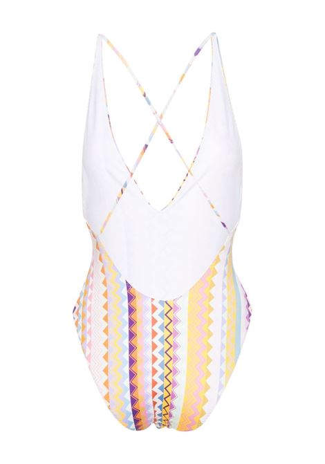 Multicolour zigzag-print swimsuit - women MISSONI | MC22SP03BJ00K5SM9D5